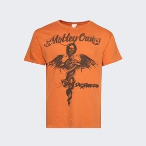 MadeWorn Orange Mötley Crüe Graphic Tee L NWT